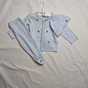 Boys 3pc Anchor set 6-9 months